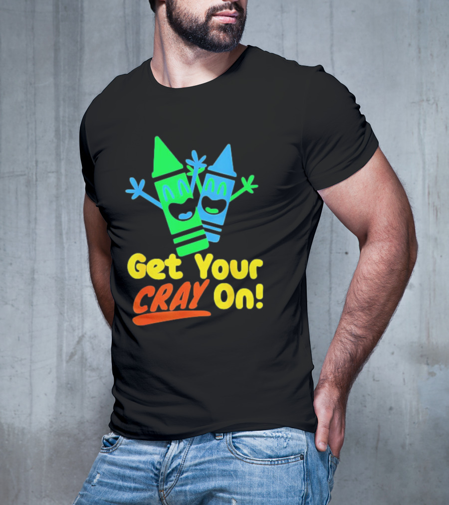 Get Your Cray On With Colorful Crayon Characters T-Shirt