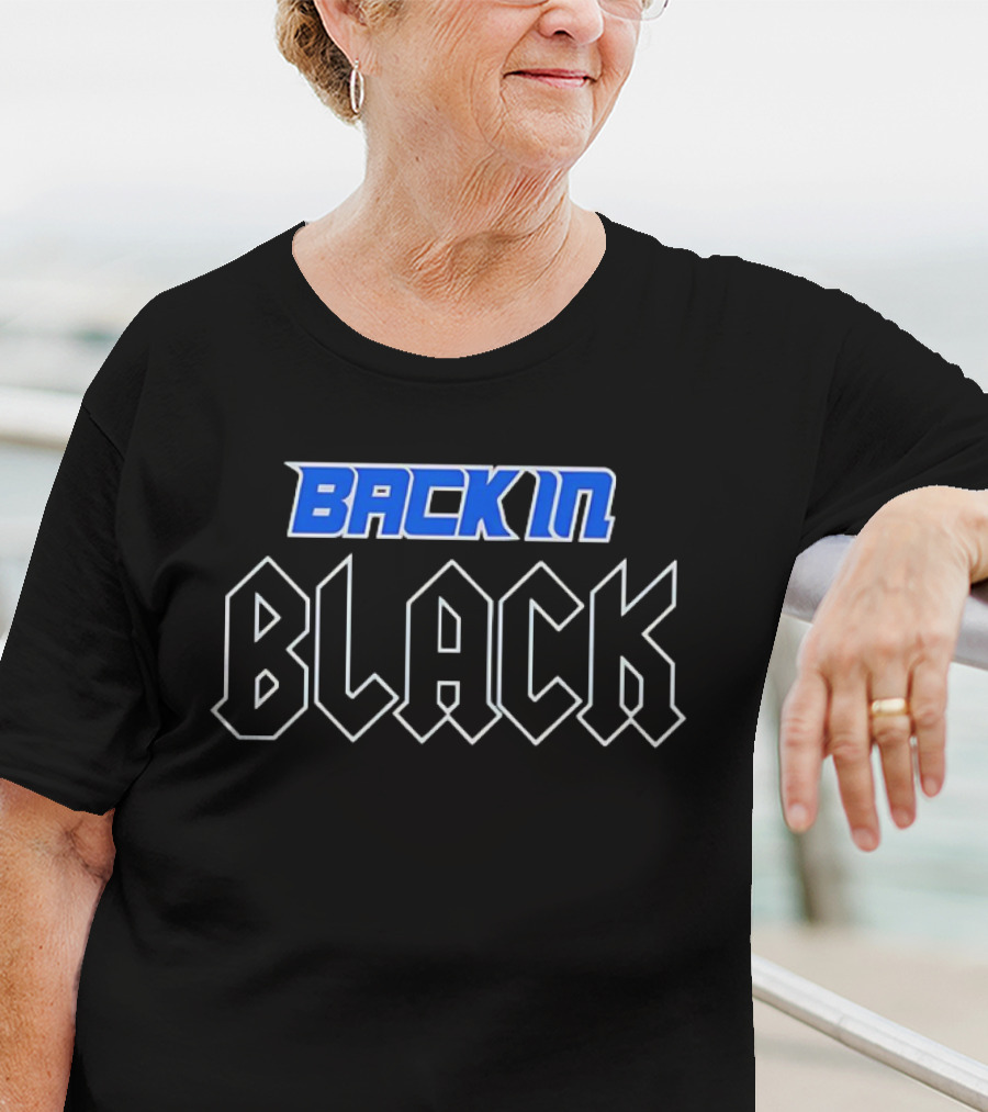 Detroit Lions Back In Black Classic T-Shirt