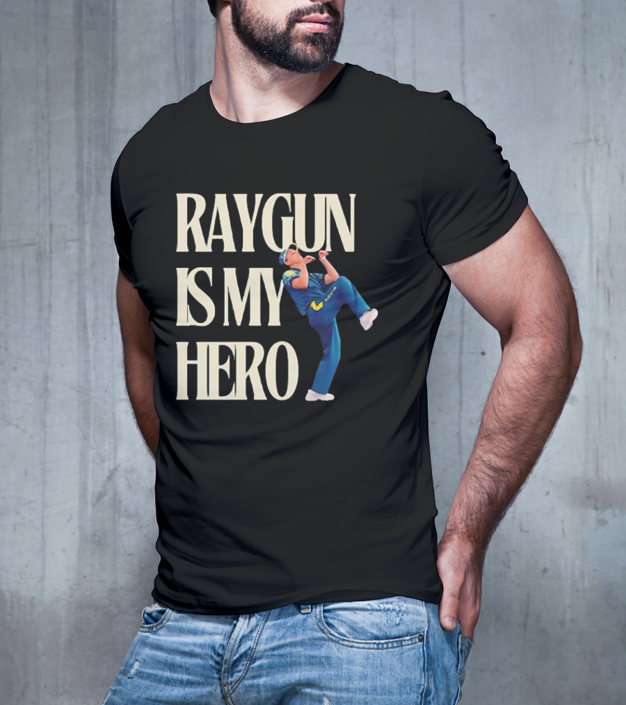 Raygun Is My Hero Pitching Pose T-Shirt