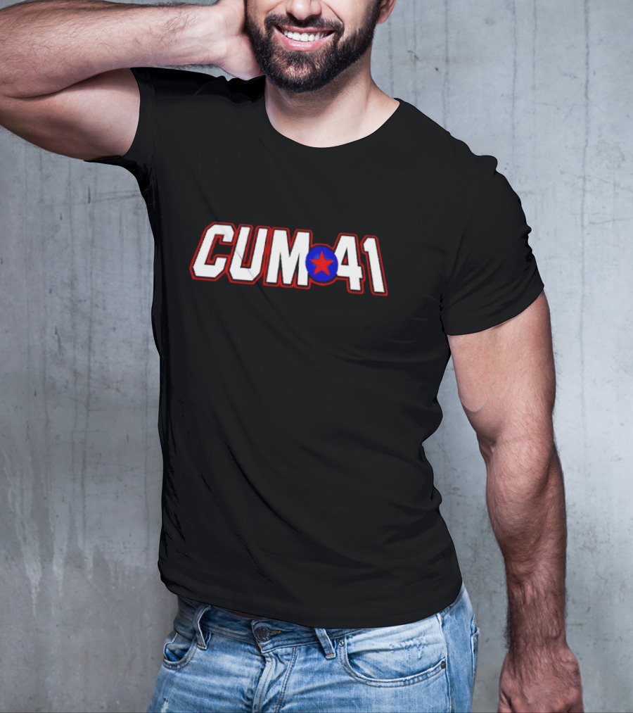 Sum 41 Band-Inspired Cum 41 Design With Star Emblem T-Shirt