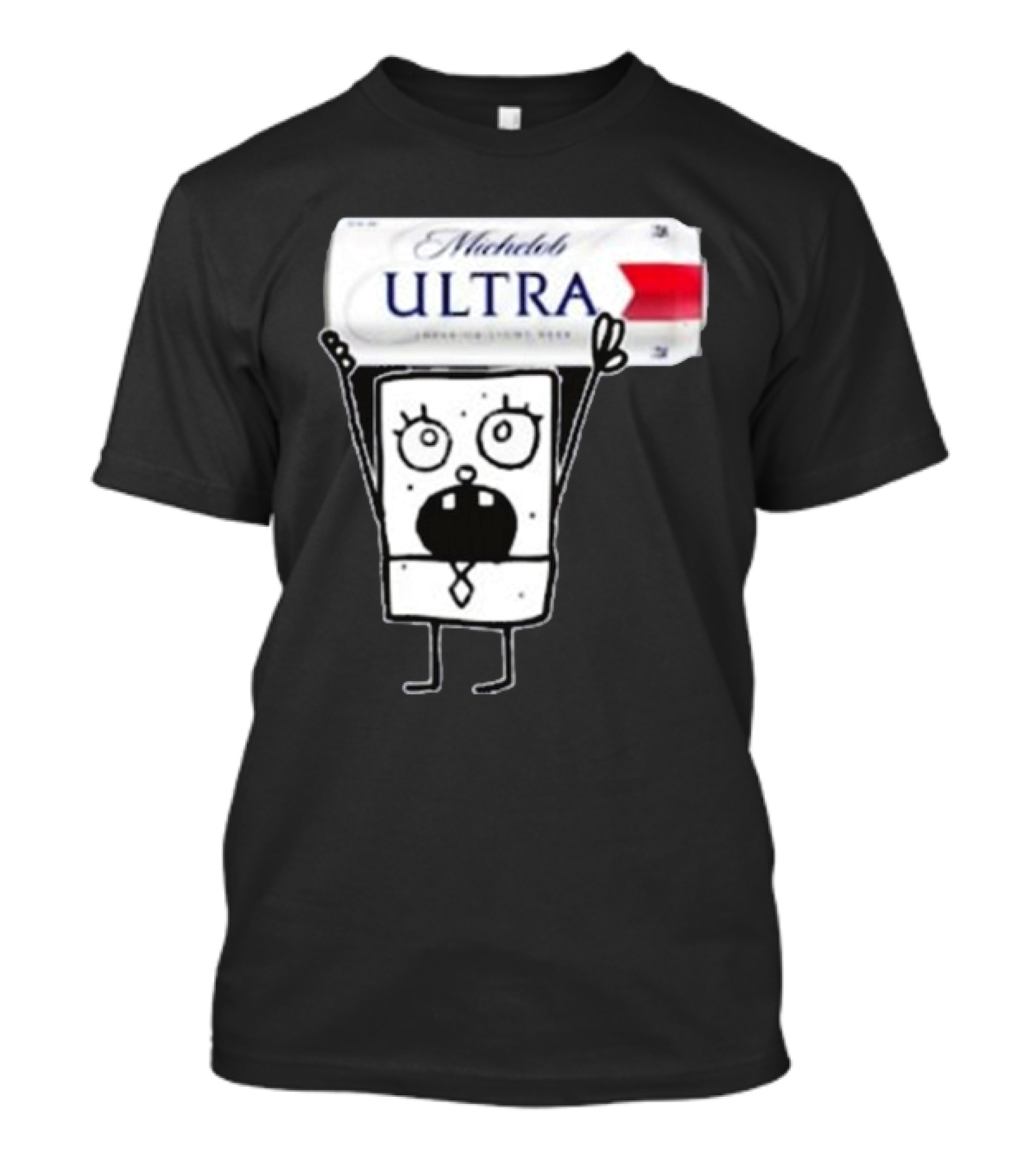 Doodlebob Michelob Ultra Holding Beer Can T-Shirt
