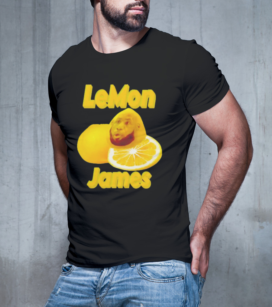 LeMon James Lebron James Face On Lemon T-Shirt