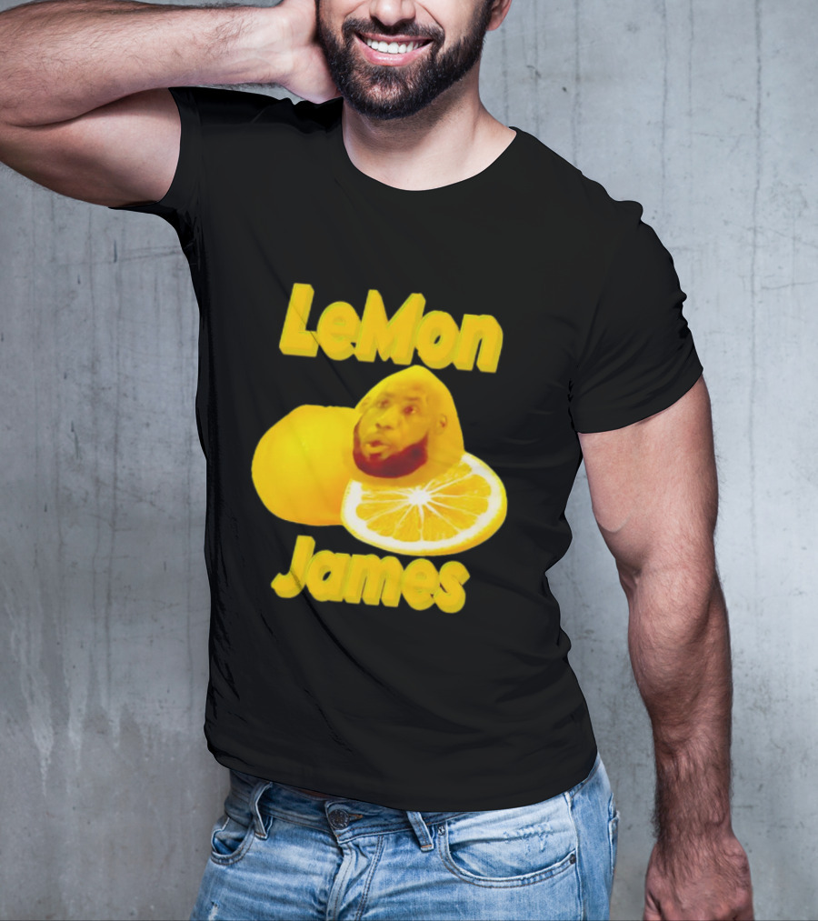 LeMon James Lebron James Face On Lemon T-Shirt