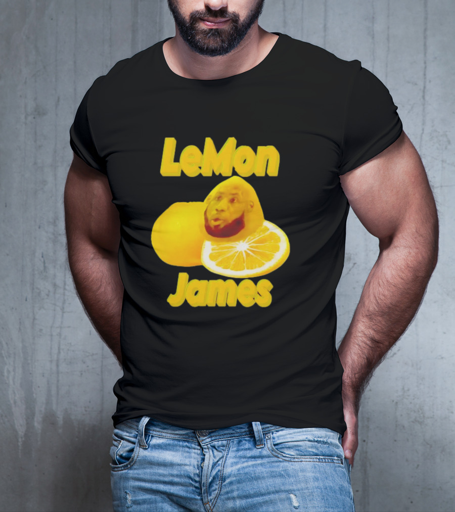 LeMon James Lebron James Face On Lemon T-Shirt