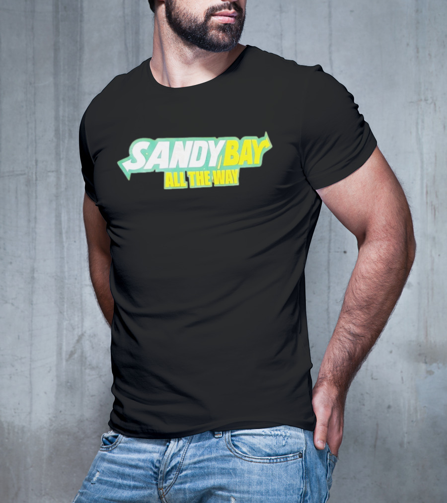 Sandy Bay All The Way Retro Block Text T-Shirt