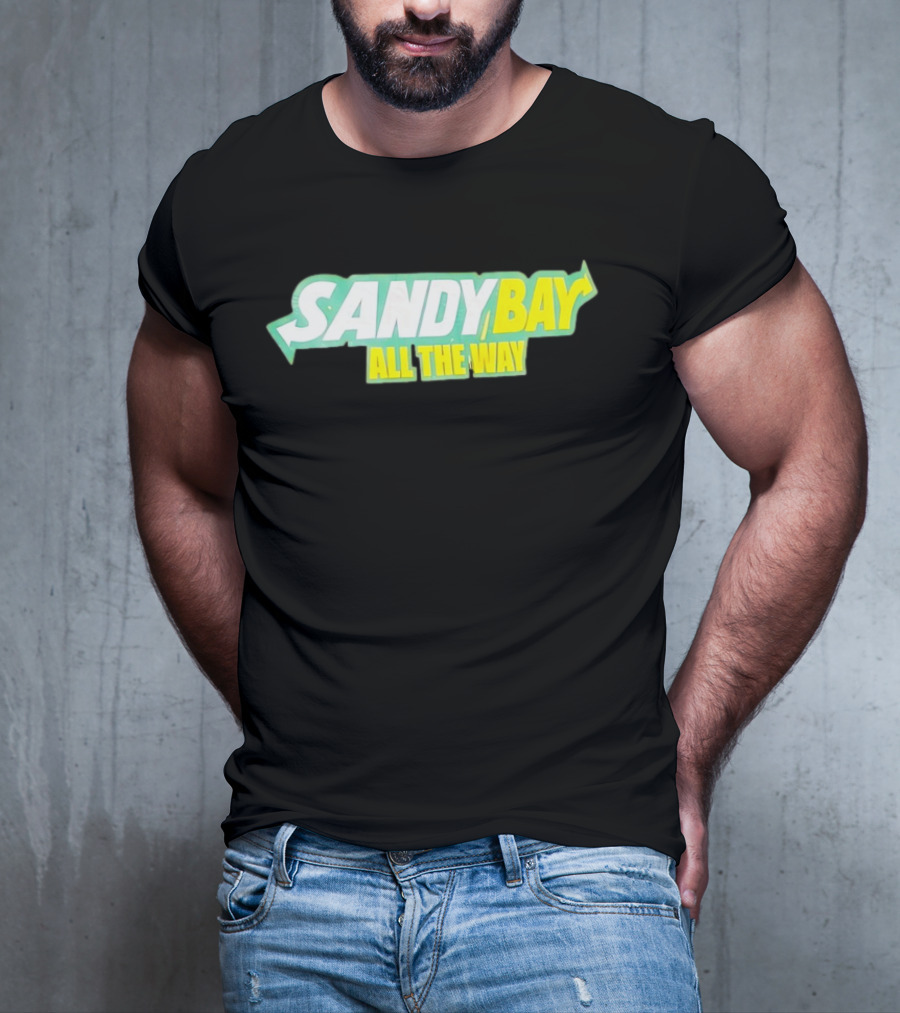 Sandy Bay All The Way Retro Block Text T-Shirt