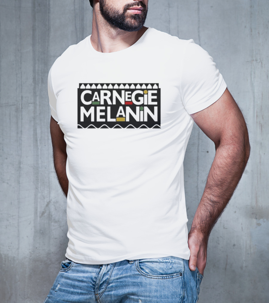 Carnegie Melanin African Heritage Pride Text T-Shirt