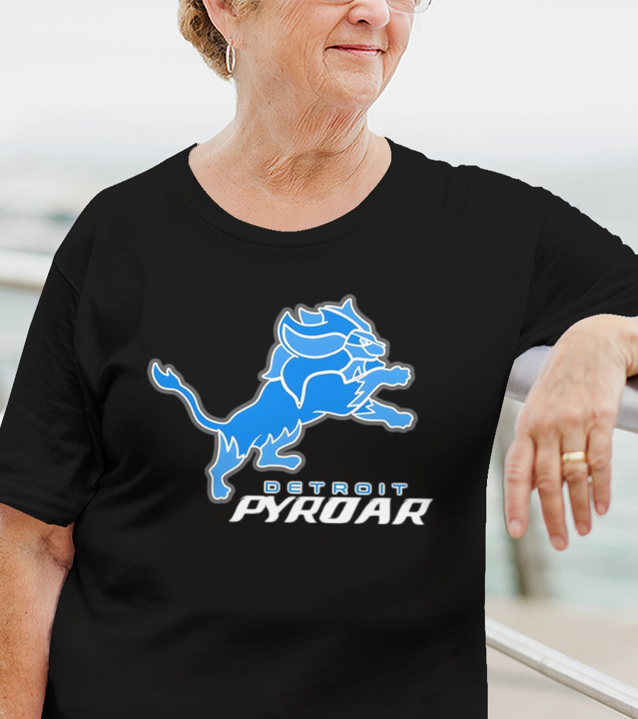 Detroit Pyroar Pokemon Football T-Shirt