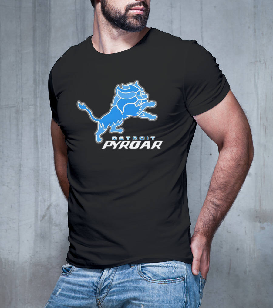 Detroit Pyroar Pokemon Football T-Shirt