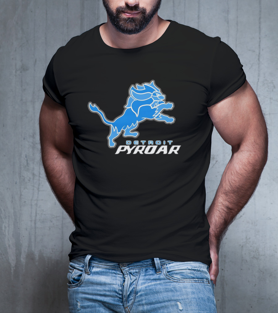 Detroit Pyroar Pokemon Football T-Shirt