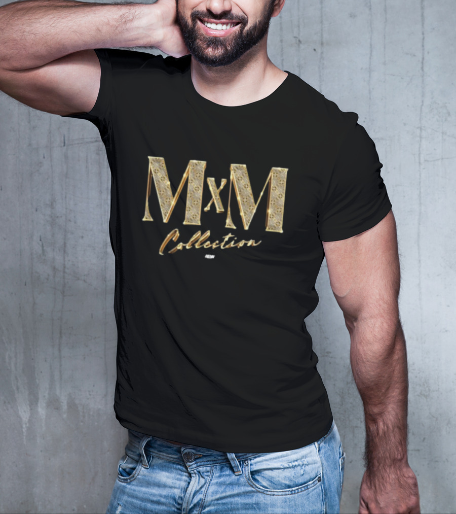 MxM Collection – Gold Text Style Design By MxM T-Shirt