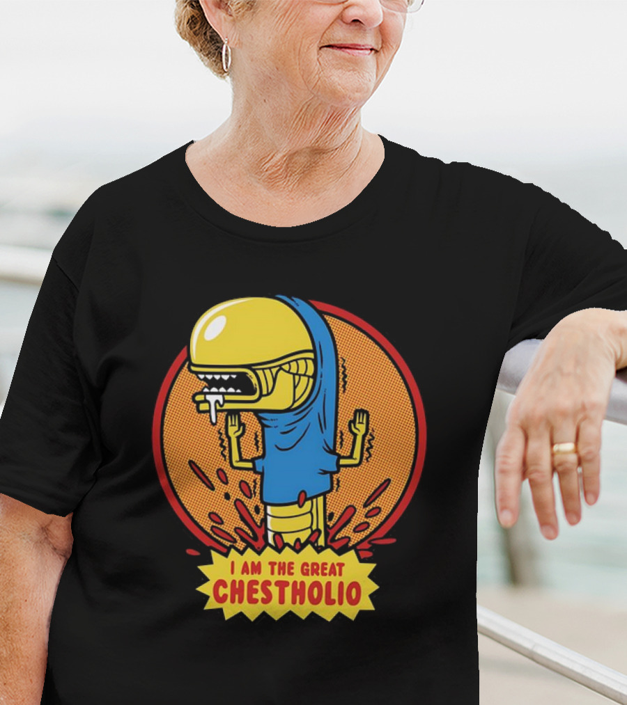 Alien Romulus Chestburster Beavis I Am The Great Chestholio T-Shirt