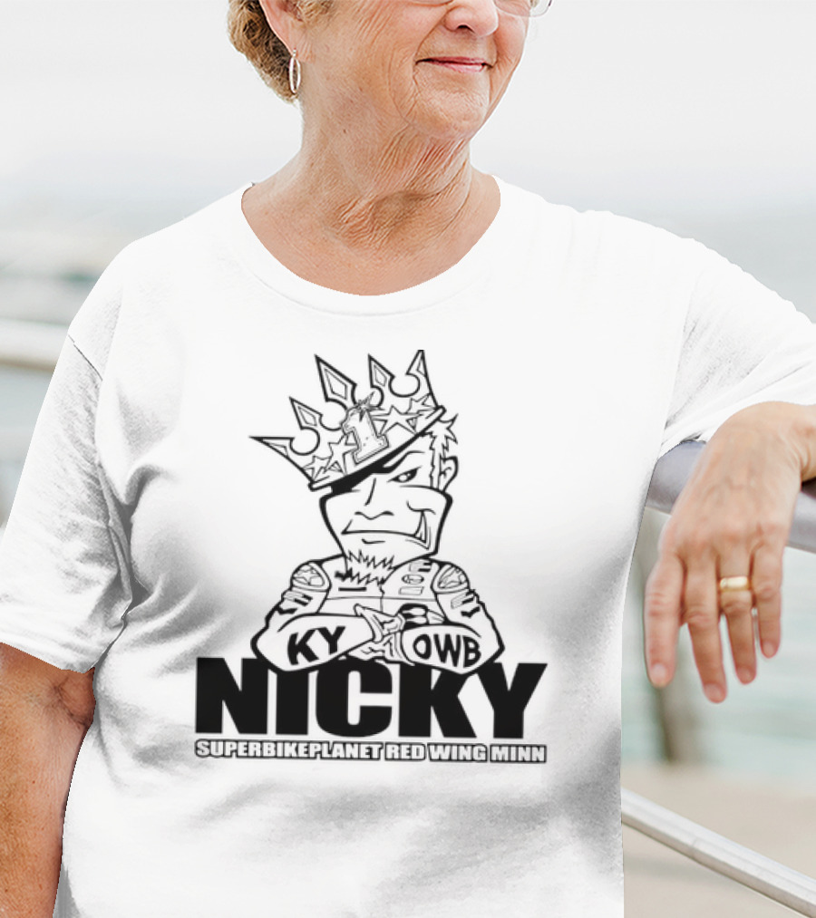 Nicky KY OWB Superbikeplanet Red Wing Minn T-Shirt