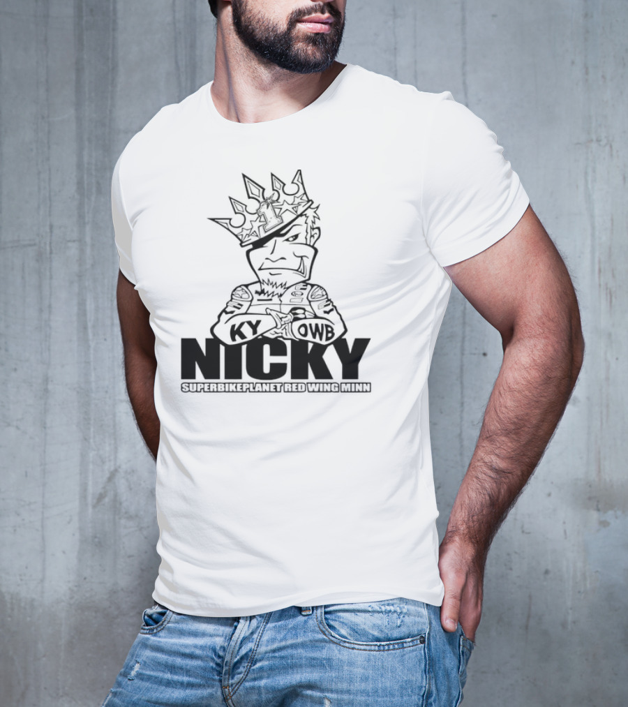 Nicky KY OWB Superbikeplanet Red Wing Minn T-Shirt