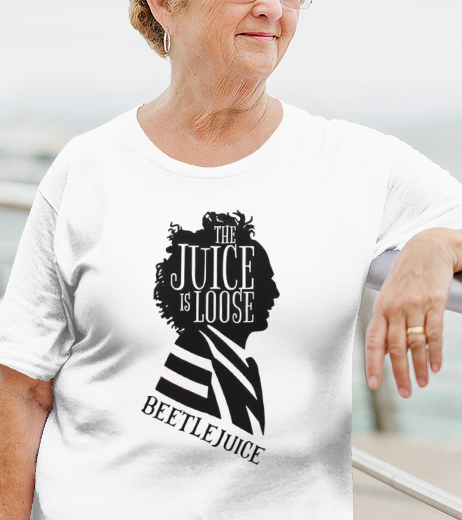 Beetlejuice The Juice Is Loose Silhouette Profile T-Shirt