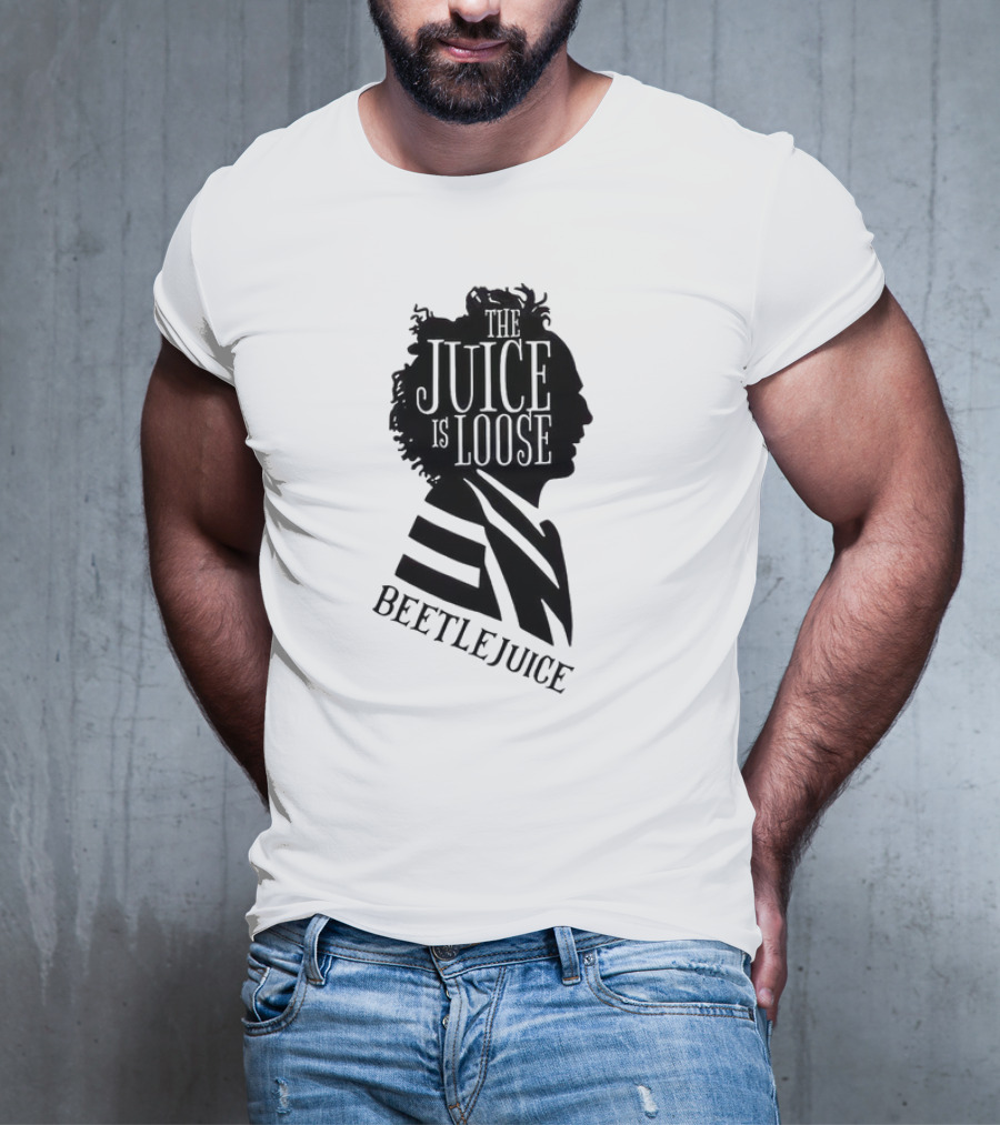 Beetlejuice The Juice Is Loose Silhouette Profile T-Shirt
