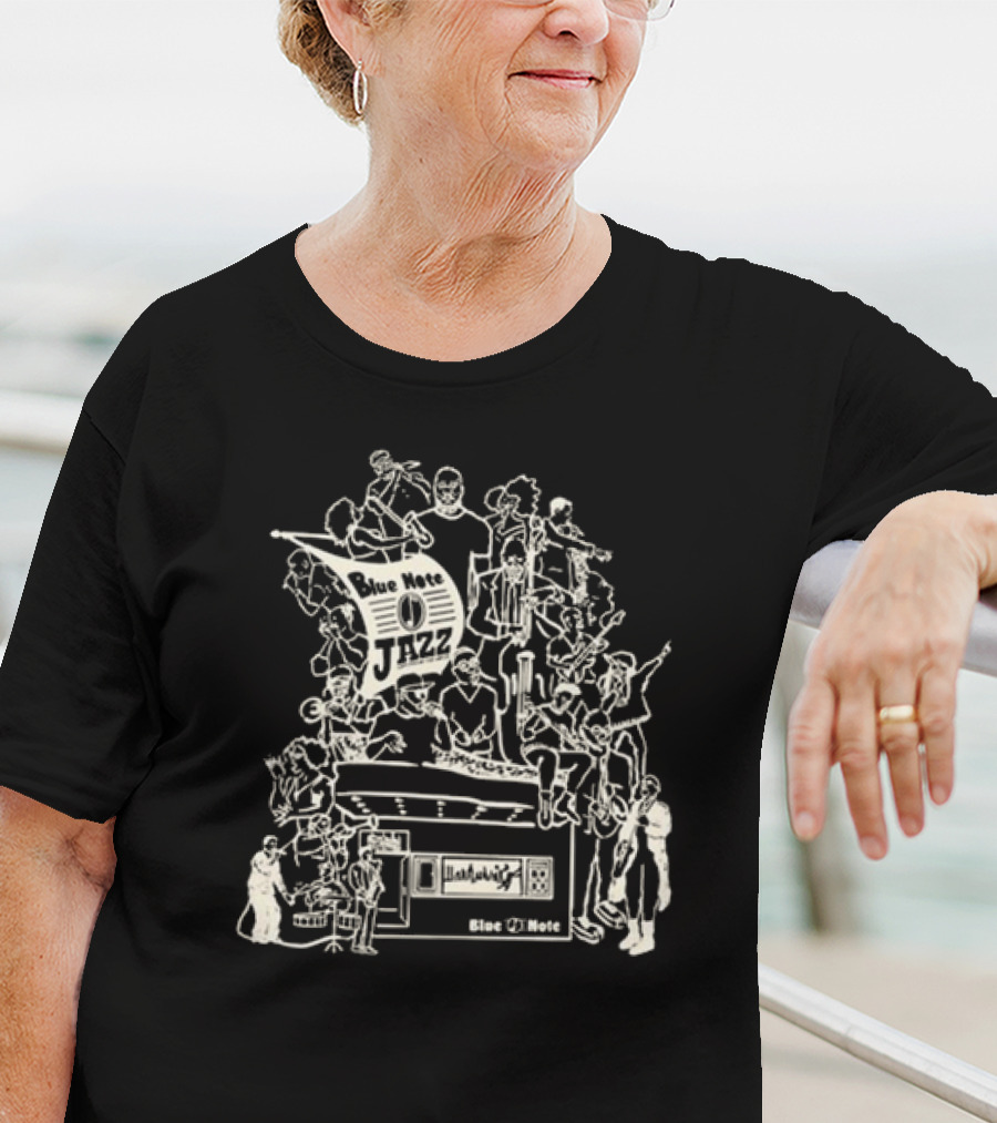 Blue Note Jazz Musicians Montage BN Facade Event T-Shirt