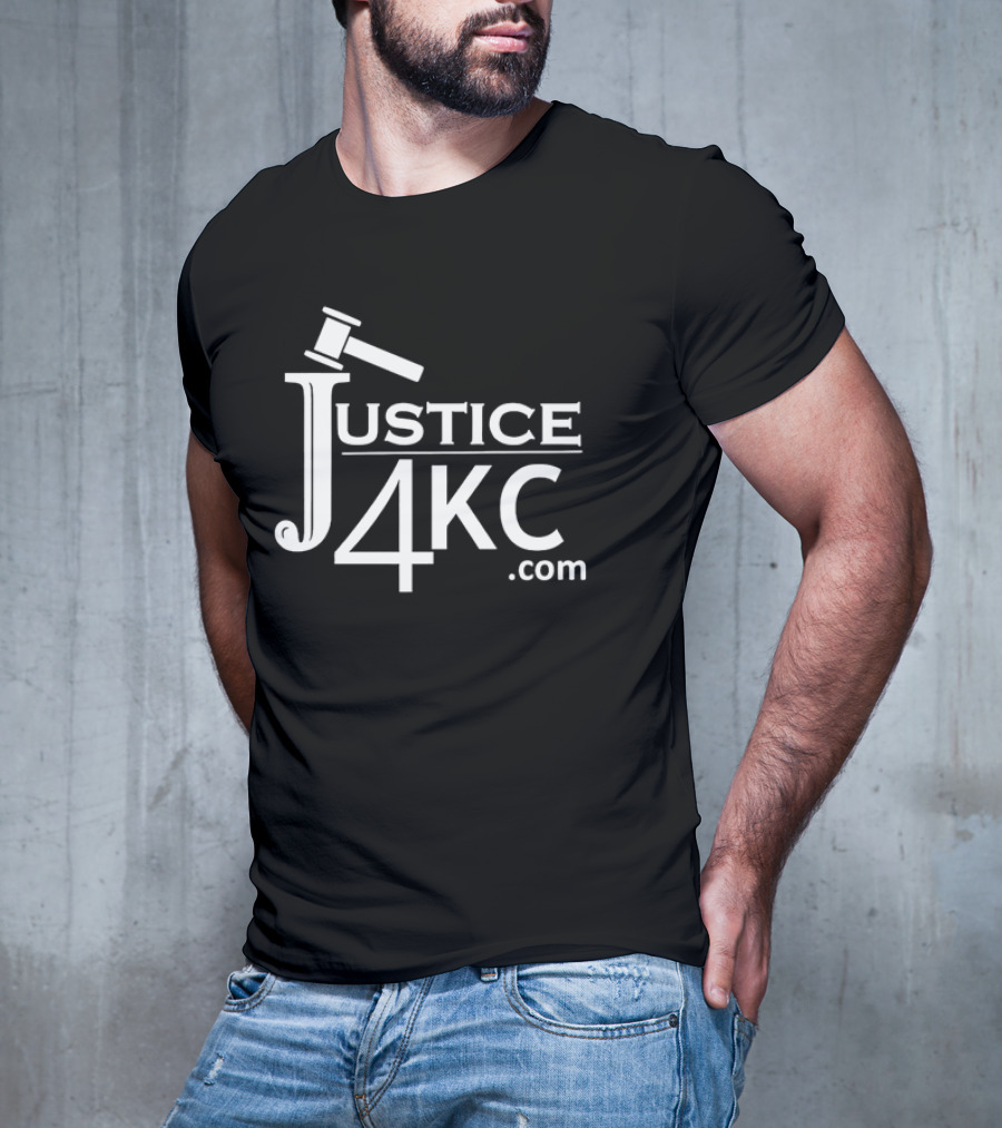 Justice 4KC .com Logo With Gavel T-Shirt