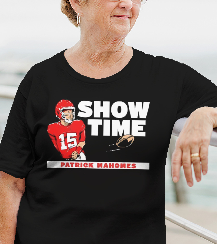Patrick Mahomes Showtime Kansas City Chiefs Number 15 Football T-Shirt
