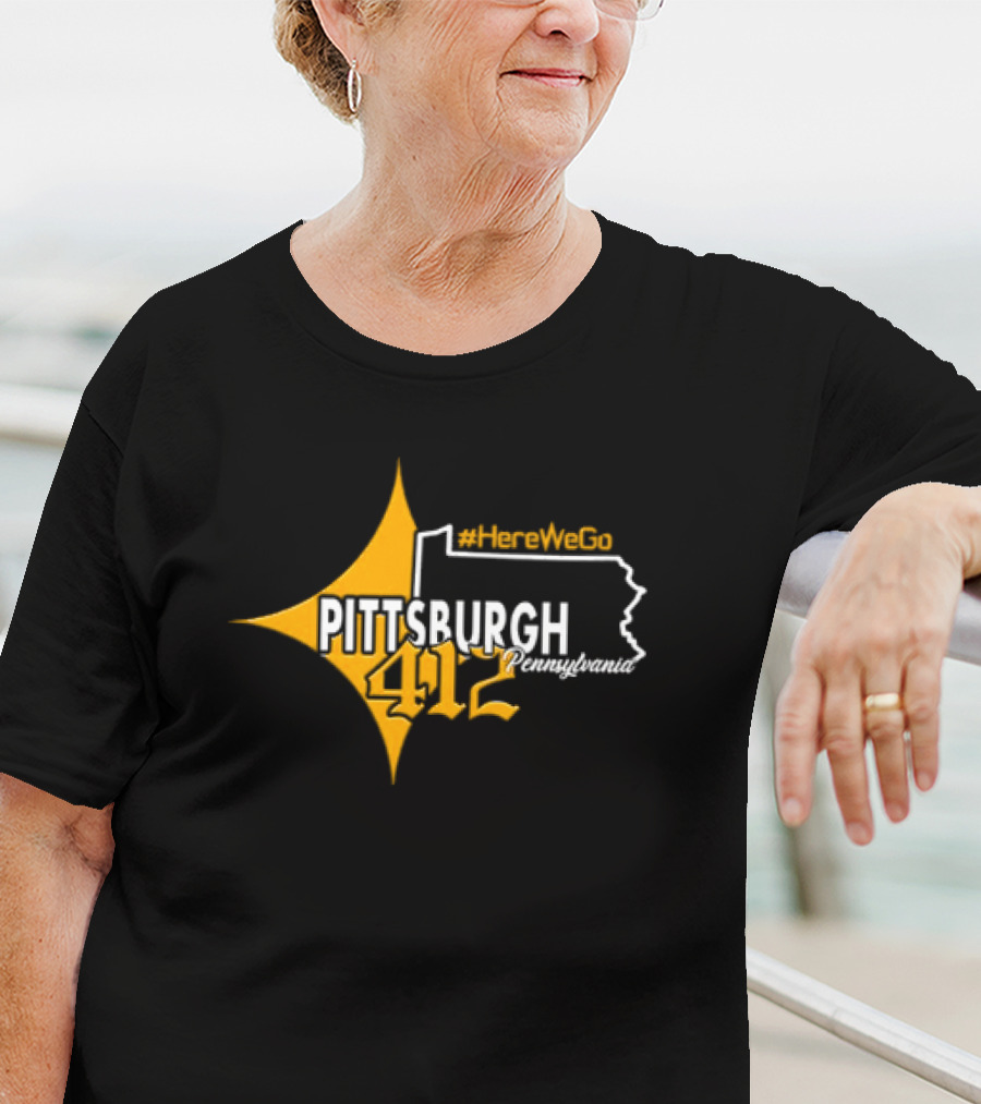 HereWeGo Pittsburgh 412 Pennsylvania T-Shirt
