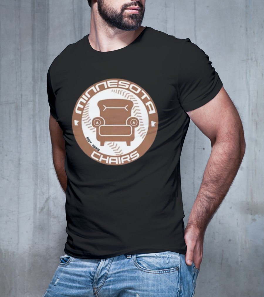 Jomboy Media Merch Minnesota Chairs Baseball Chair Logo Est. 1989 T-Shirt