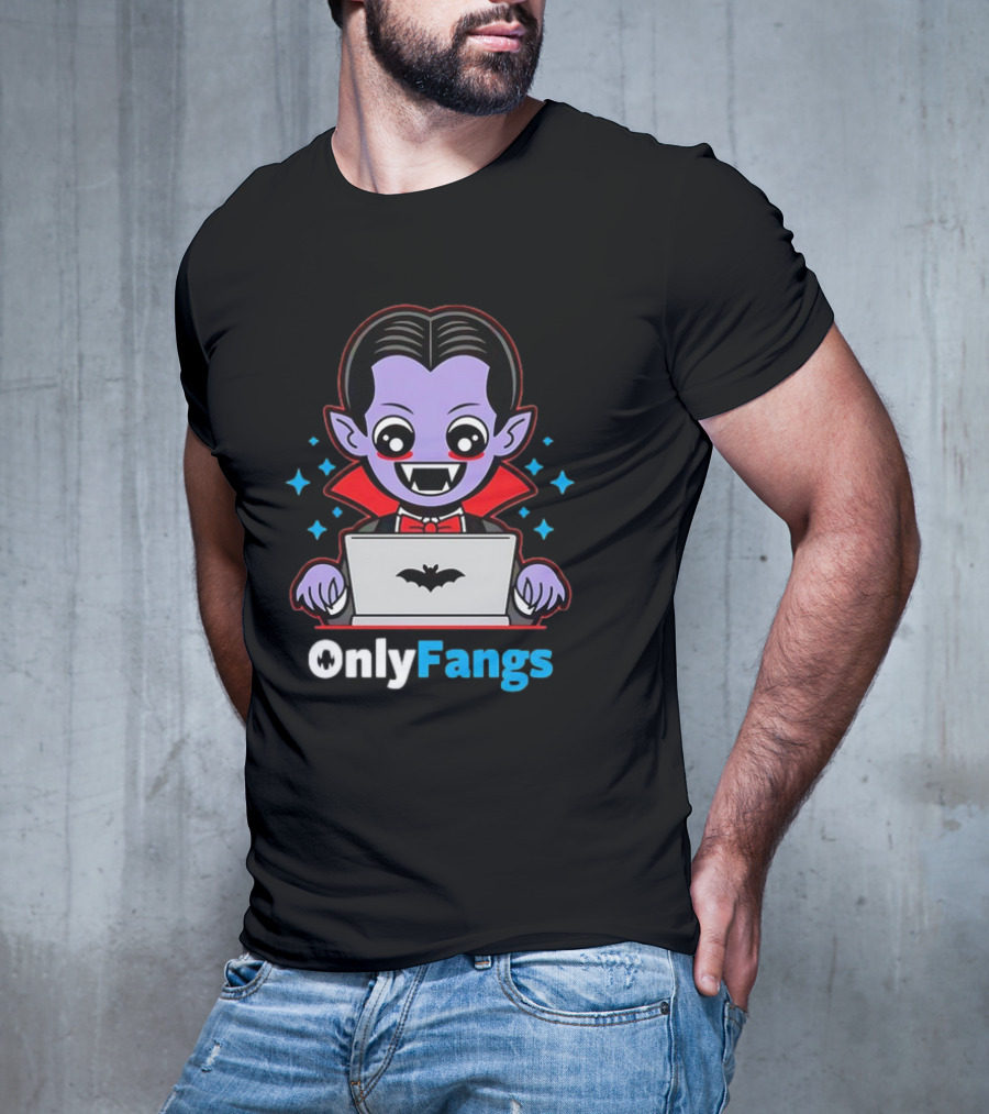 OnlyFangs A Favorite Site For Vampires T-Shirt