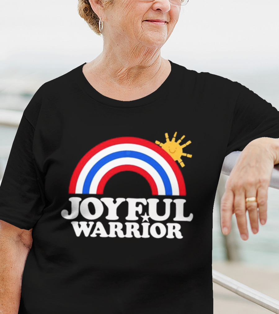 Joyful Warrior Rainbow Sunburst T-Shirt