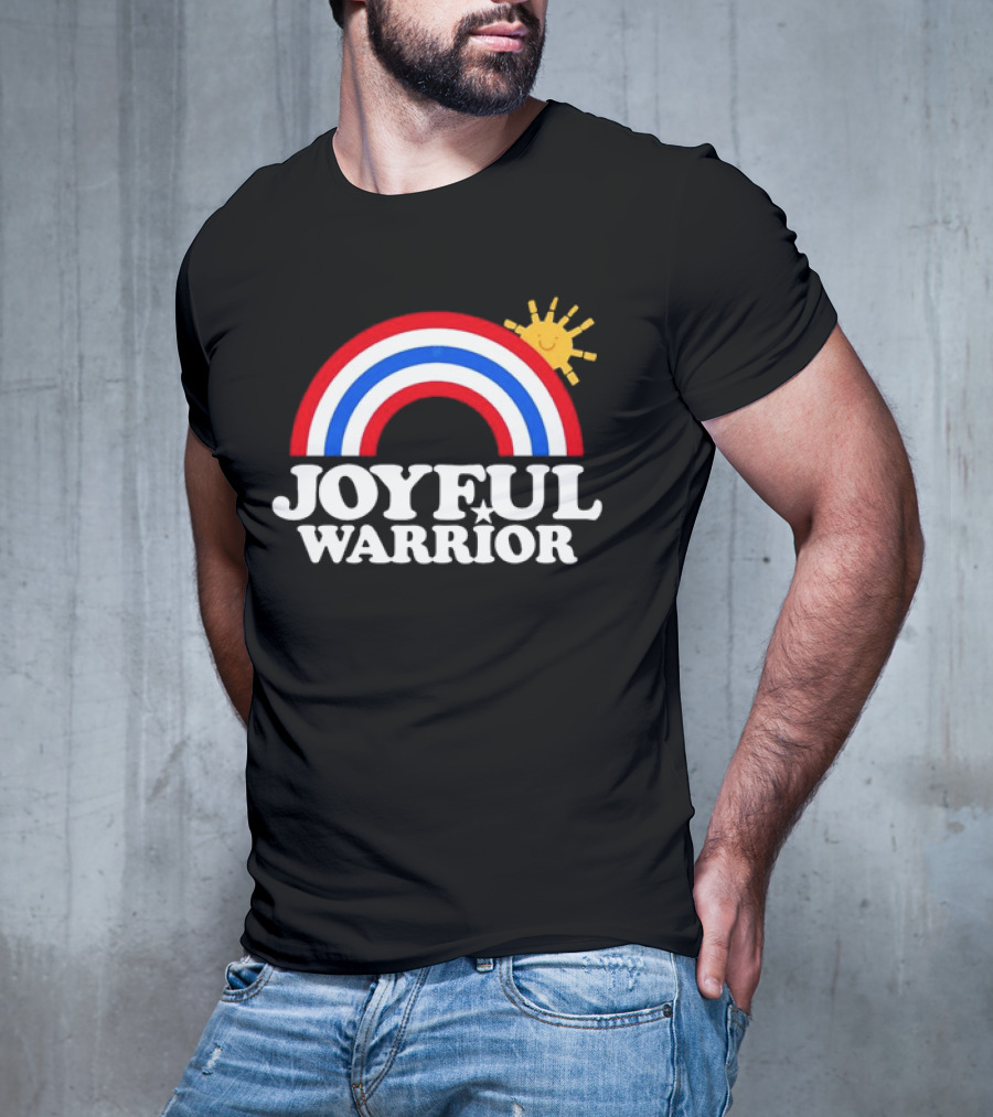 Joyful Warrior Rainbow Sunburst T-Shirt