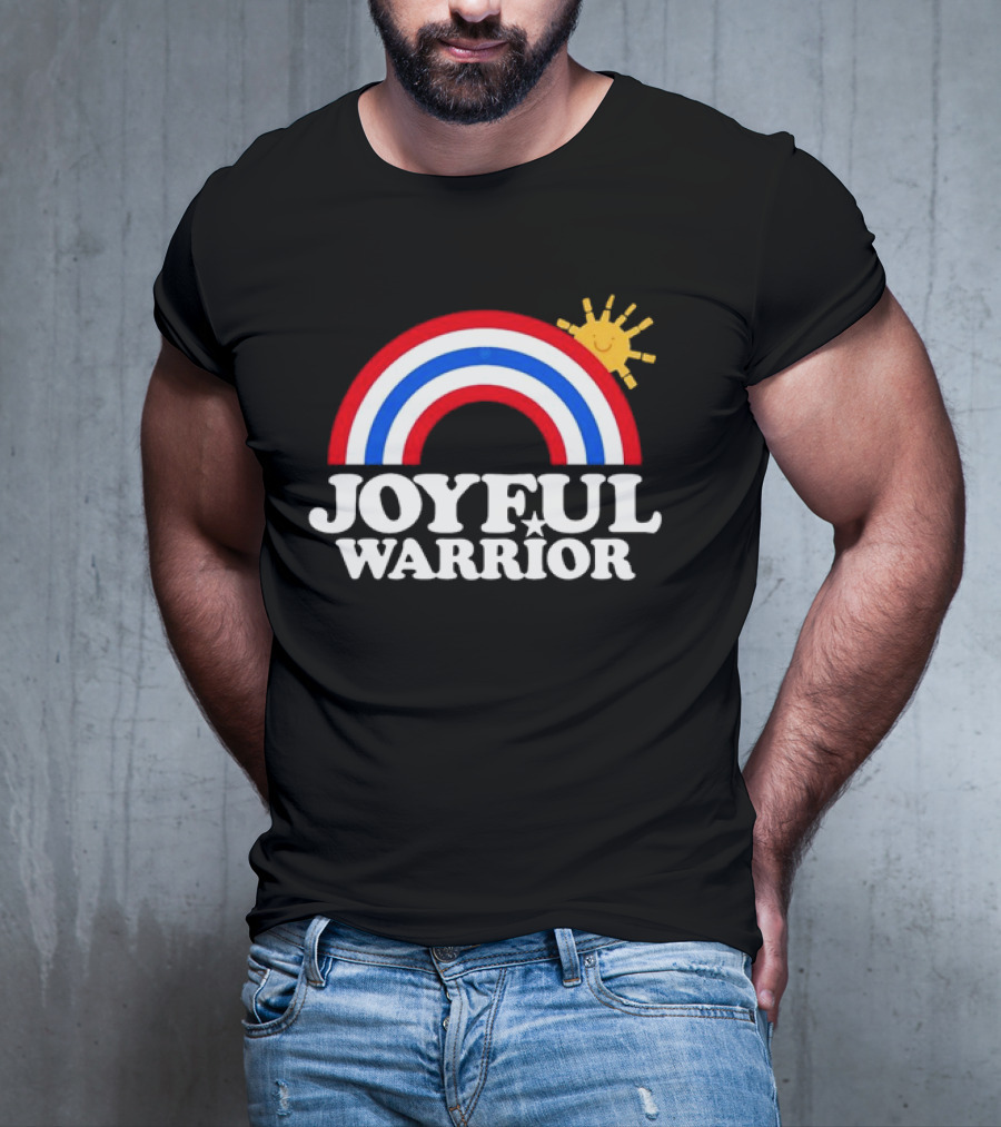 Joyful Warrior Rainbow Sunburst T-Shirt