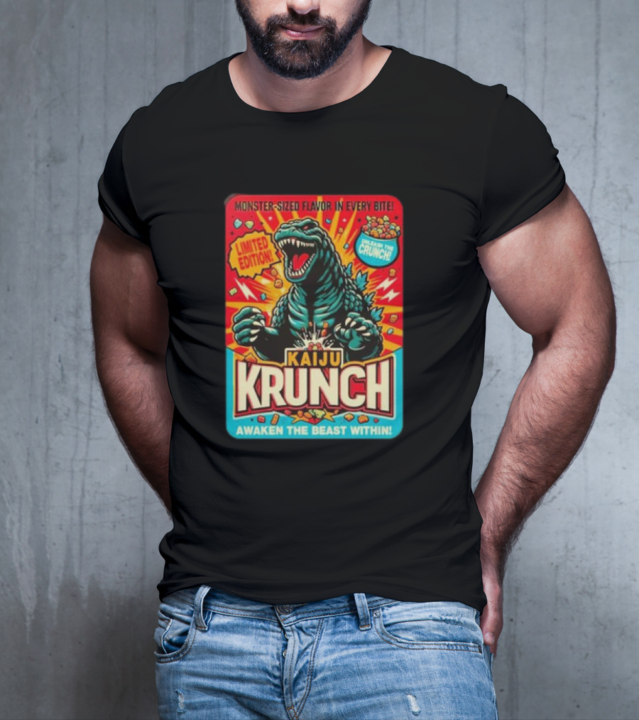 Kaiju Krunch Monster-Sized Flavor Awaken The Beast Within T-Shirt