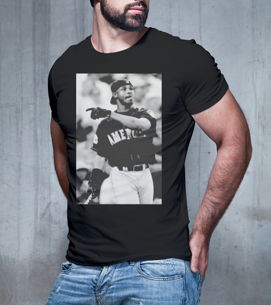 Mina Kimes Wearing Ken Griffey Jr. Baseball America Jersey T-Shirt