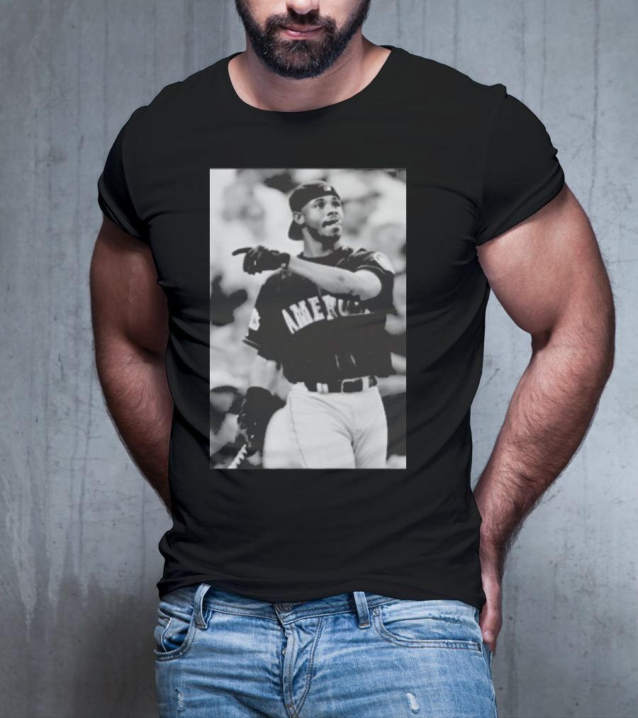 Mina Kimes Wearing Ken Griffey Jr. Baseball America Jersey T-Shirt