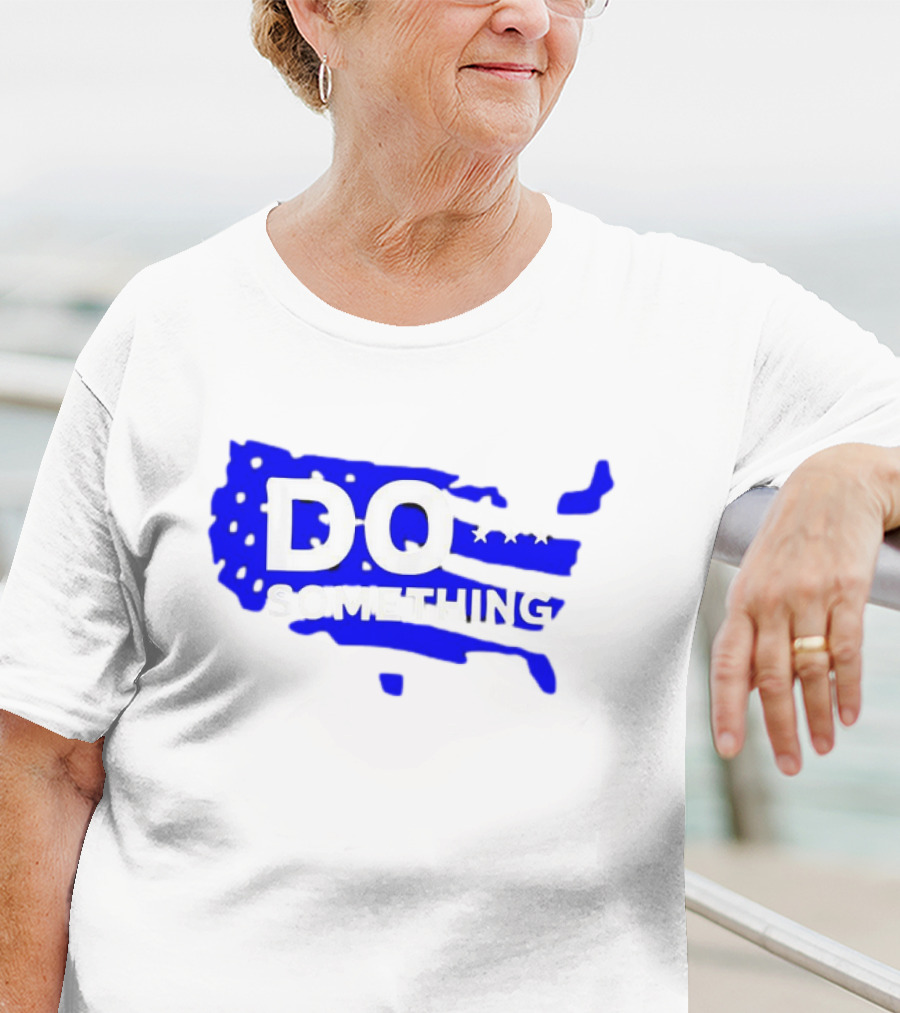 DO SOMETHING USA Flag Map T-Shirt