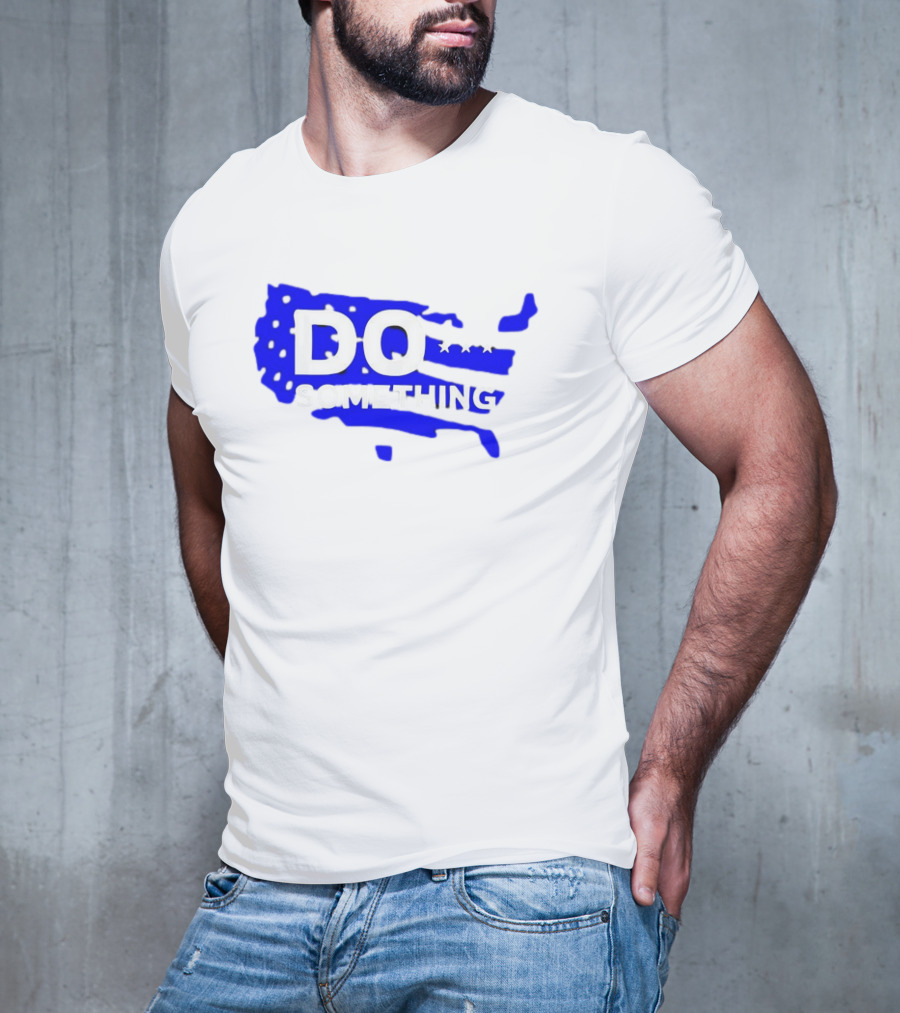 DO SOMETHING USA Flag Map T-Shirt