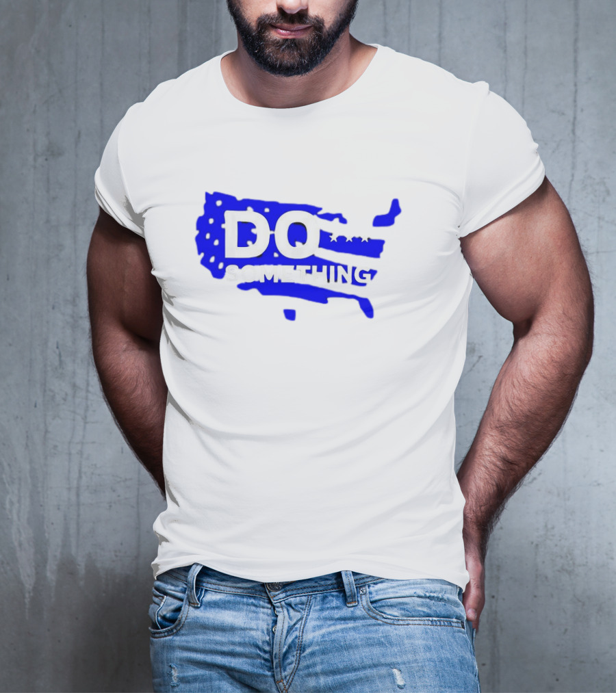 DO SOMETHING USA Flag Map T-Shirt