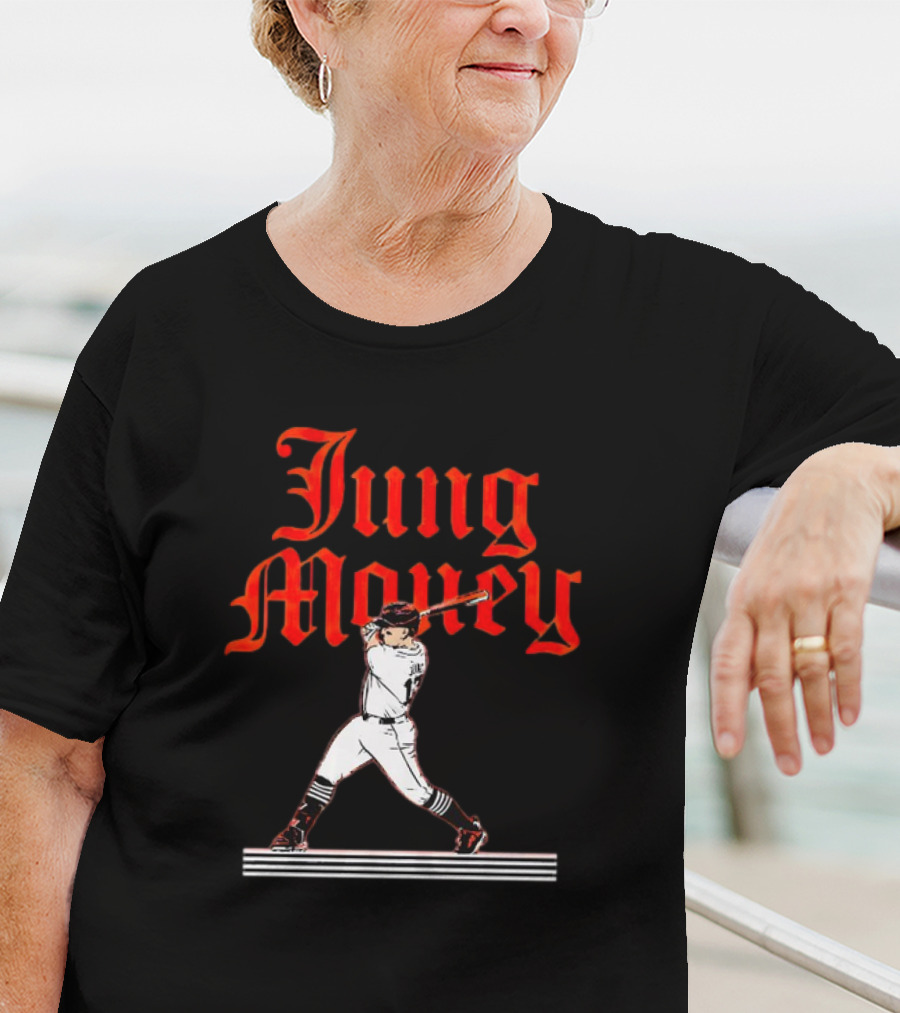 Jung Money Baseball Swing Detroit T-Shirt