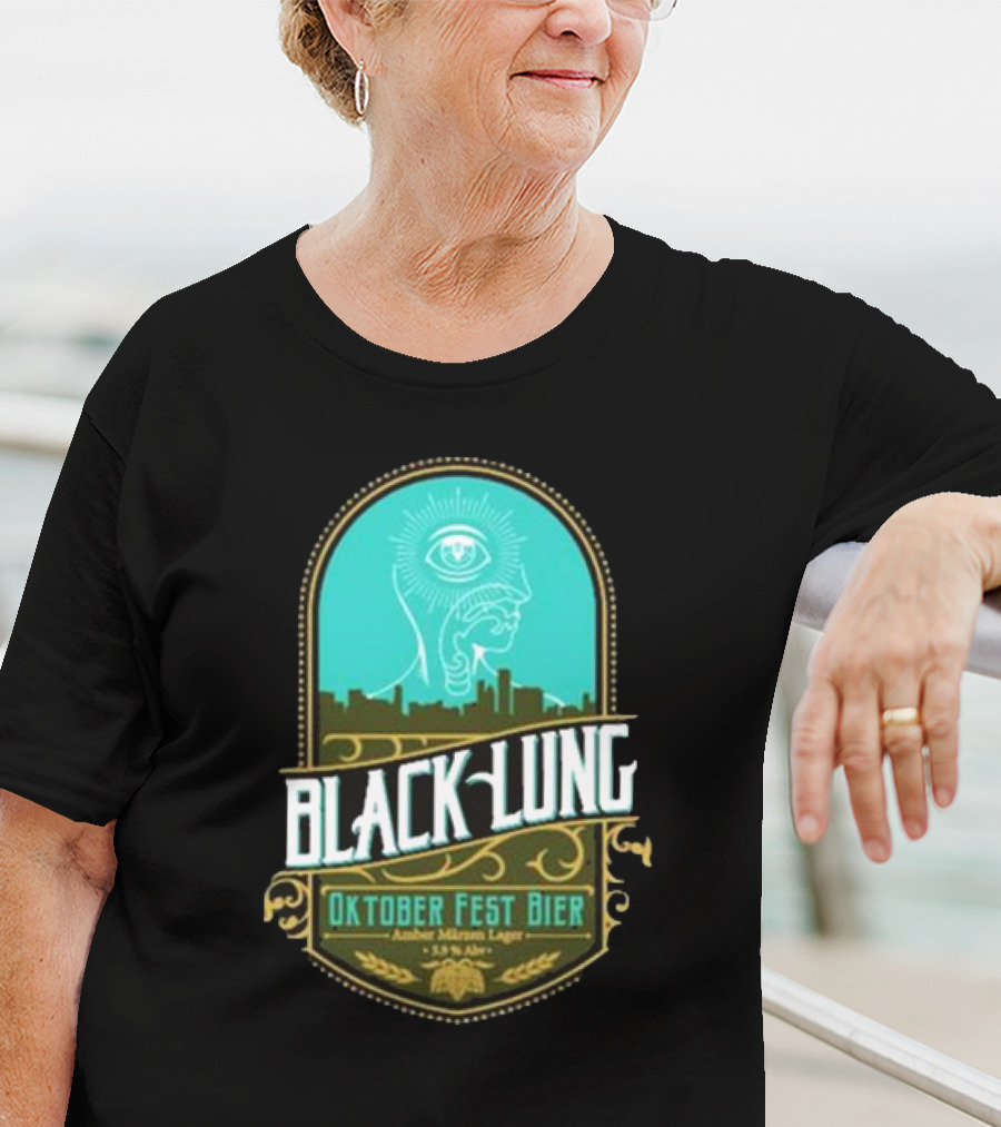 Black Lung Oktoberfest Fest Bier Amber Märzen Lager 5.5 Abv T-Shirt