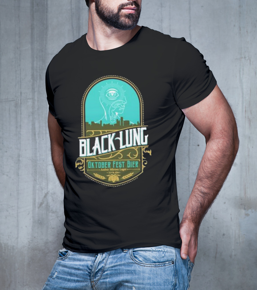 Black Lung Oktoberfest Fest Bier Amber Märzen Lager 5.5 Abv T-Shirt