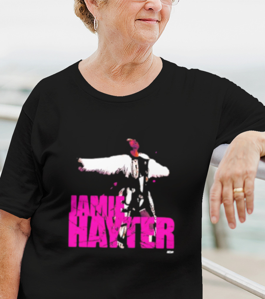 Jamie Hayter Bold Pink Wrestler Aesthetic T-Shirt
