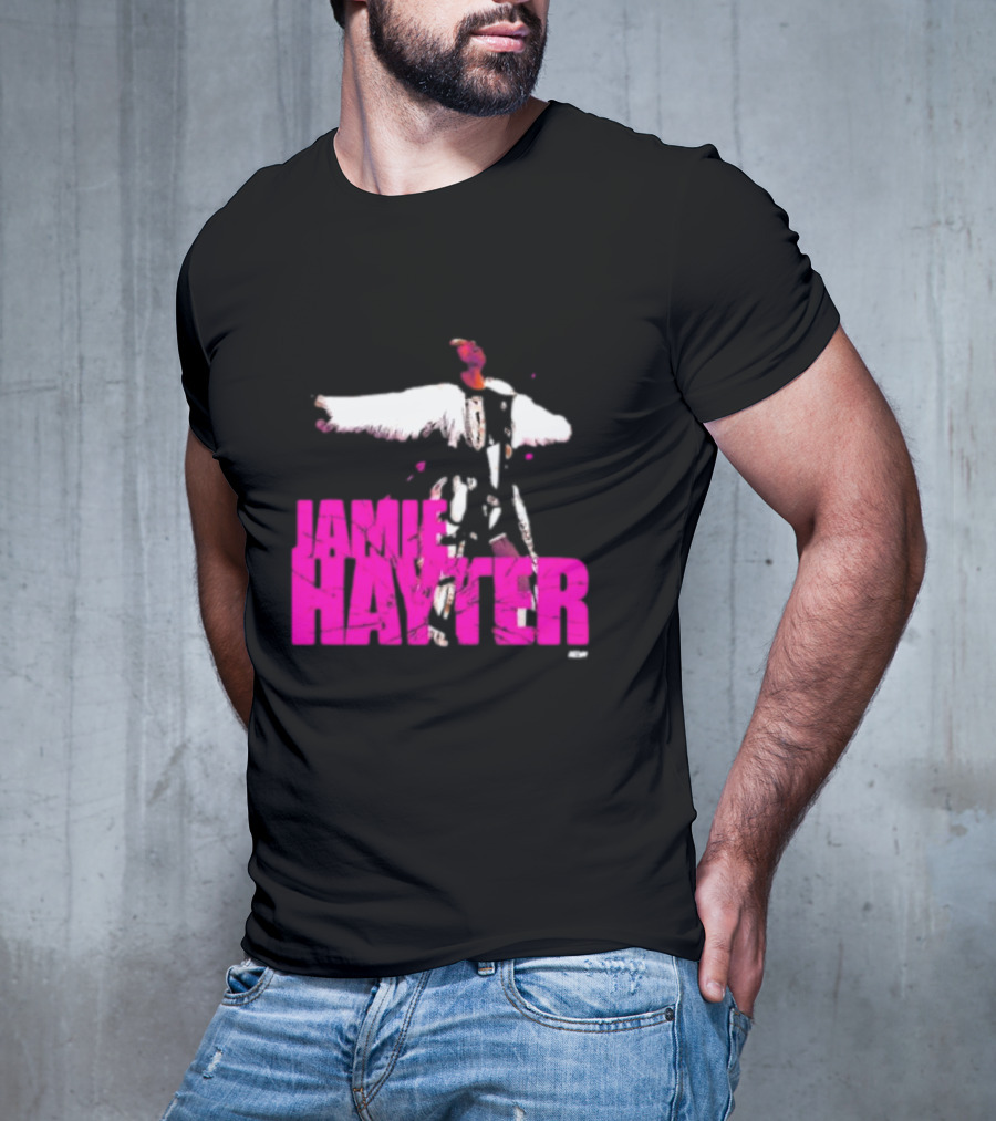 Jamie Hayter Bold Pink Wrestler Aesthetic T-Shirt