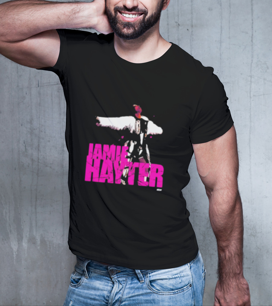 Jamie Hayter Bold Pink Wrestler Aesthetic T-Shirt