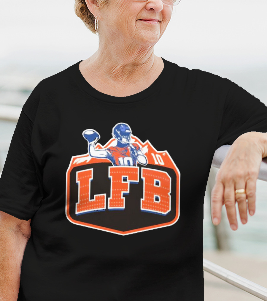 LFB 10 Denver Broncos Bo Nix T-Shirt