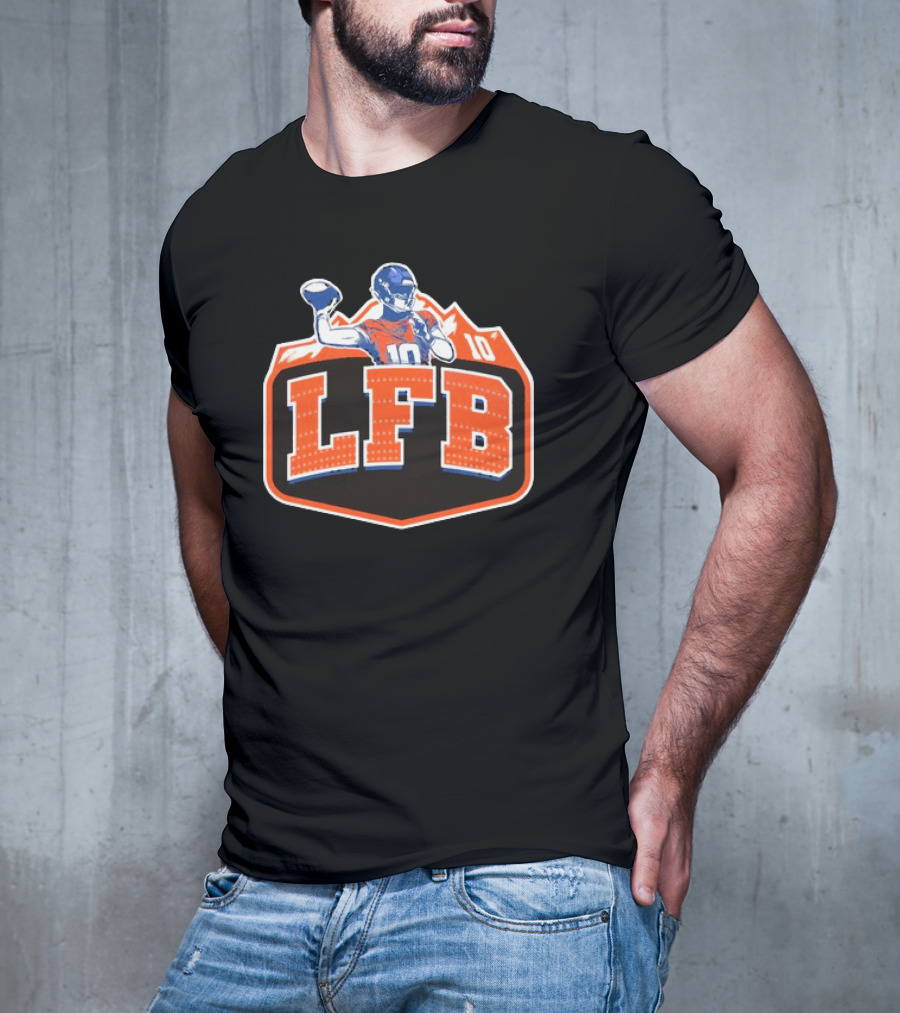 LFB 10 Denver Broncos Bo Nix T-Shirt