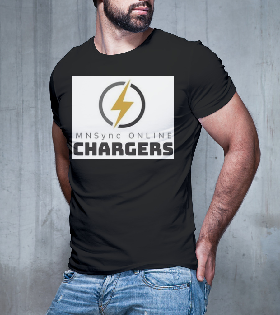 MNSync Online Chargers Lightning Bolt Emblem T-Shirt