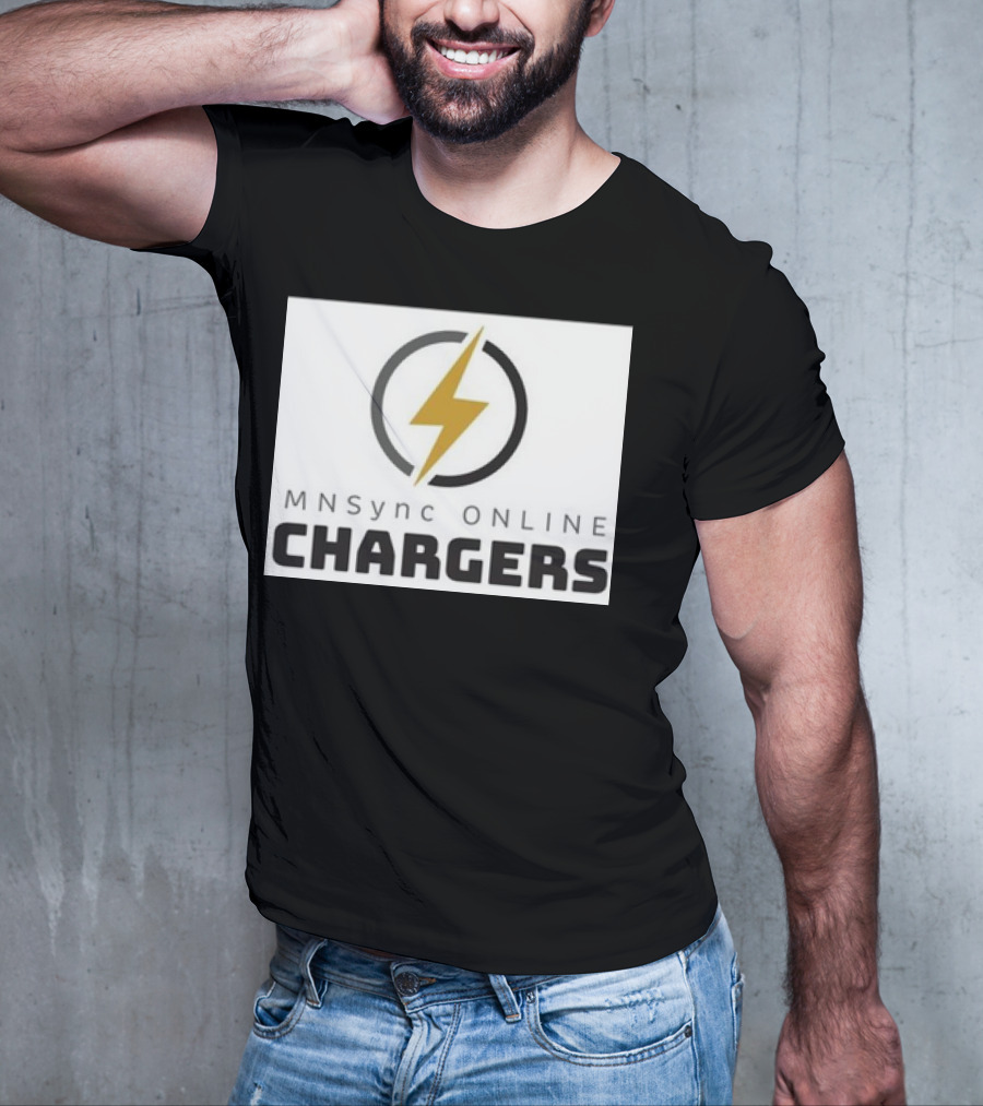 MNSync Online Chargers Lightning Bolt Emblem T-Shirt