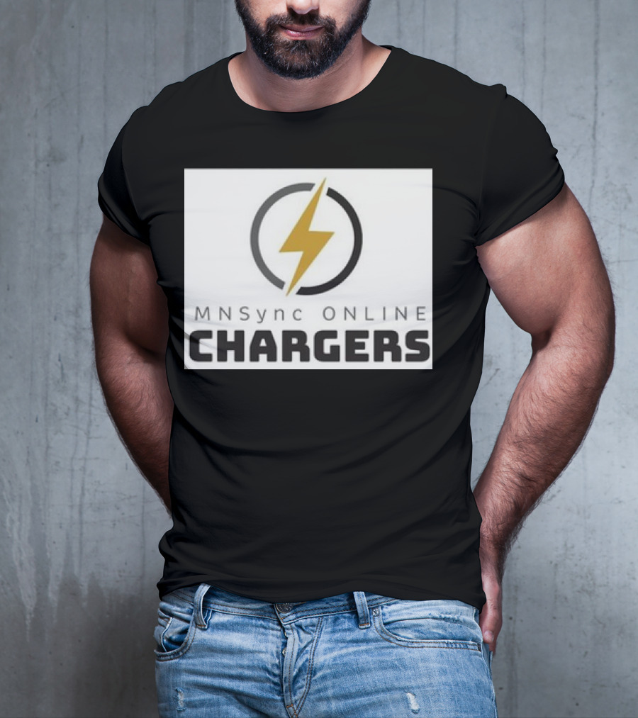 MNSync Online Chargers Lightning Bolt Emblem T-Shirt