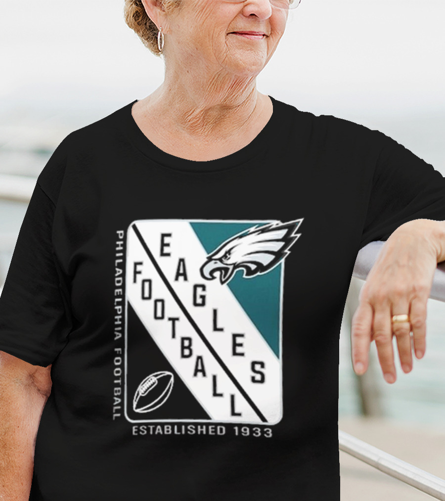 Philadelphia Eagles Football Shield Logo Established 1933 T-Shirt