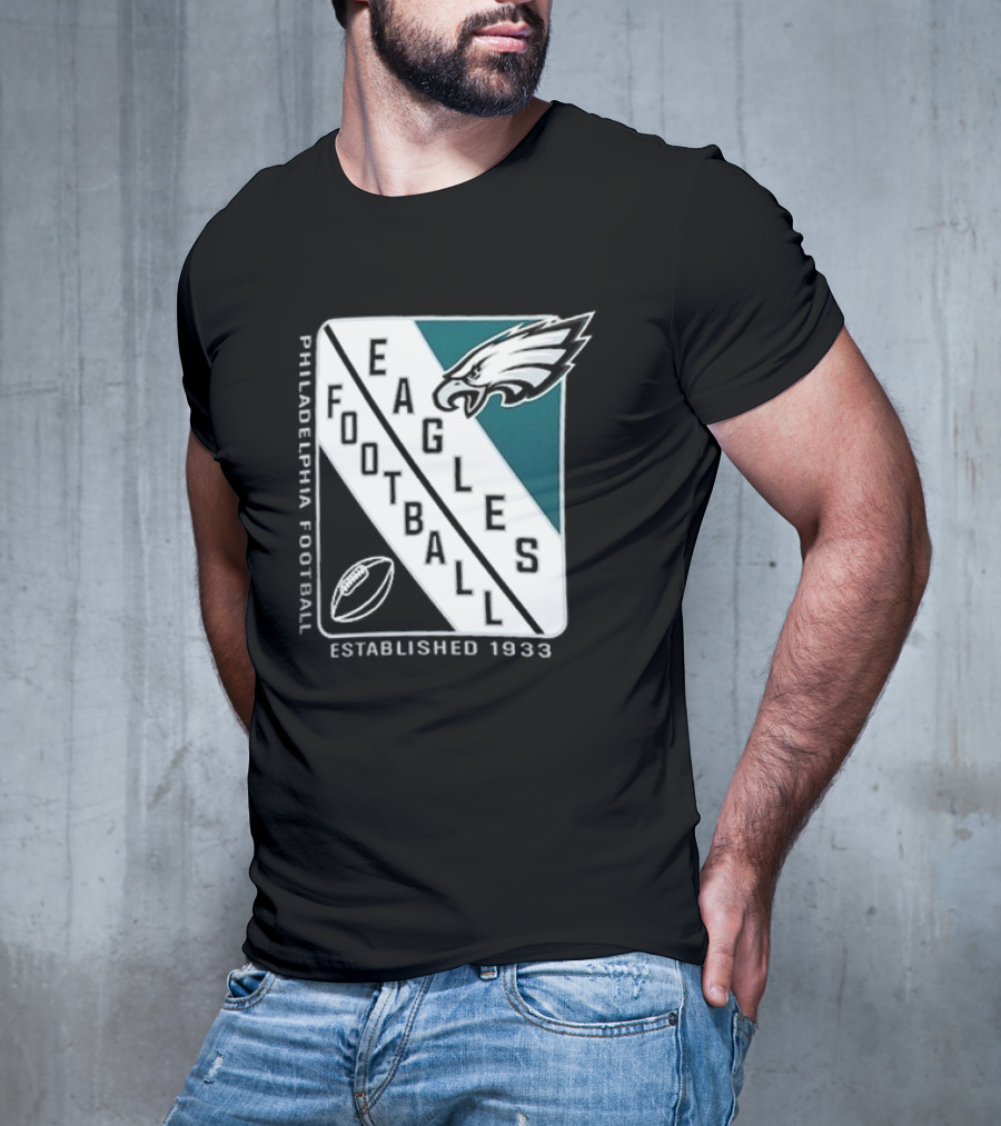 Philadelphia Eagles Football Shield Logo Established 1933 T-Shirt