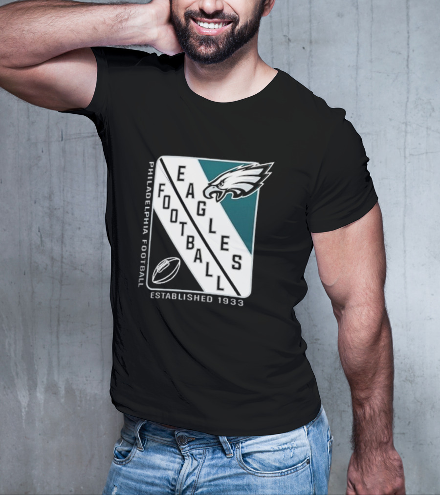 Philadelphia Eagles Football Shield Logo Established 1933 T-Shirt