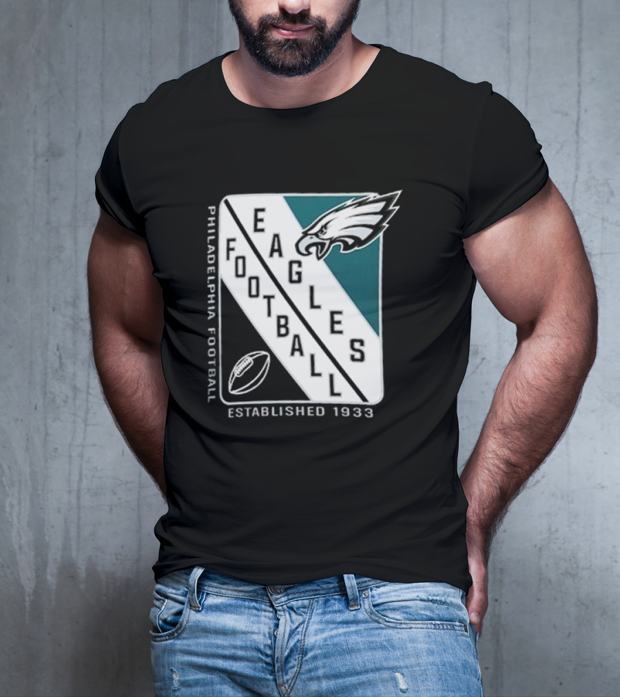 Philadelphia Eagles Football Shield Logo Established 1933 T-Shirt